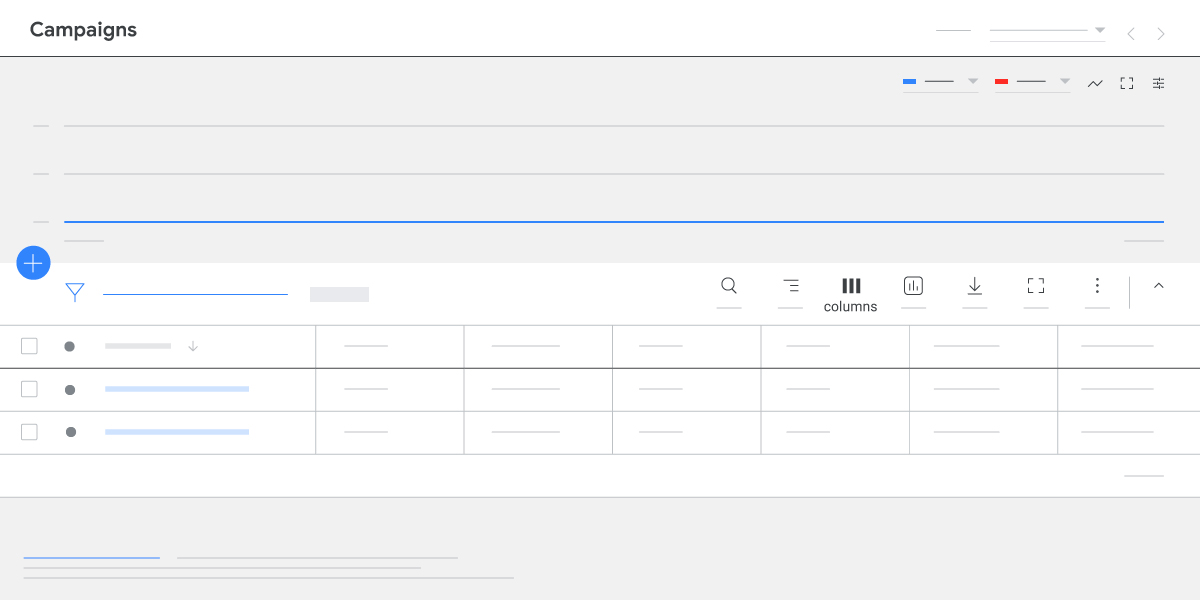 A gif showing the steps to set up custom columns in Google Ads Manager
